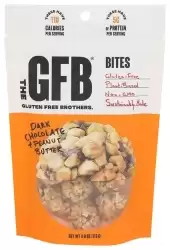 The Gfb, Bites Drk Choco Pbtr, 4 Oz(Case Of 6)