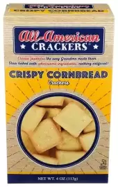 All American Khrm00359571 4 Oz Crispy Cornbread Crackers