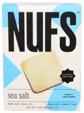 Nufs Crispy Crackers, Sea Salt 4.25Oz Box