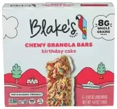 Blakes Seed Based, Chewy Granola Bar Birthday Cake, 4.6 Oz(Case Of 6)