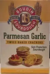 Boudin Sourdough, Garlic Twice Baked Crackers, 5 Oz (Case Of 12)