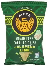Siete Grain Free Tortilla Chips, Jalape?o Lime 5 Oz Bag