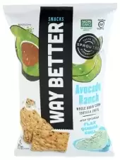 Way Better Snacks, Avocado Ranch Tortilla Chips, 5.5 Oz(Case Of 12)