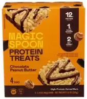 Magic Spoon High Protein Cereal Bars Chocolate Peanut Butter 4 Bars