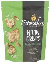 Stonefire, Parmesan Garlic Naan Crisps, 6 Oz (Case Of 12)