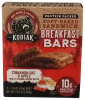 Kodiak Cakes Protein Soft-Baked Breakfast Bars Cinnamon Oat & Apple 1.76 Oz Each