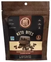 Bhu Foods, Protein Bites, Double Dark Chocolate Chip Cookie Dough, 6 Bites, 0.88 Oz (25 G) Each