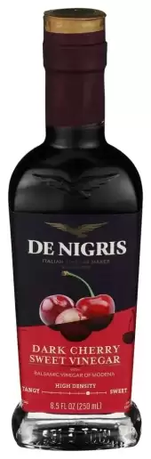 De Nigris, Dark Cherry Sweet Vinegar With Balsamic Vinegar Of Modena, 8.5 Oz
