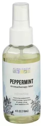 Aura Cacia Aromatherapy Mist - Peppermint | 4 Fl Oz Spray