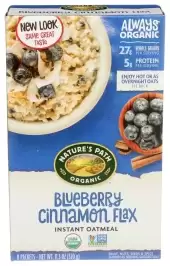 Nature'S Path, Organic Instant Oatmeal, Blueberry Cinnamon Flax