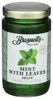 Braswells Mint Jelly W/ Leaves 10.5 Oz