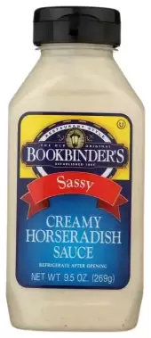 Bookbinder'S, Sassy Creamy Horseradish Sauce, 9.5 Oz