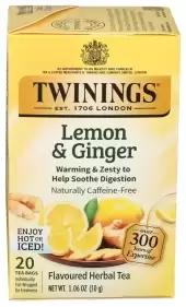 Twinings Lemon And Ginger Tea - 20Ct