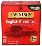 Twinings Of London English Breakfast Pure Black Tea Bags - 50Ct