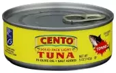 Cento Msc Certified Solid Packed Light Can Tuna In Olive Oil 5 Oz
