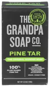 The Grandpa Soap Pine Tar Bar Soap 4.25 Oz