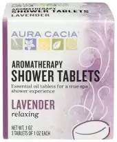 Aura Cacia Relaxing Lavender Aromatherapy Shower Tablets 3 1 Oz Tablets