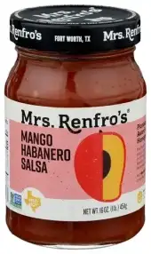 Mrs Renfro , Habanero Salsa Medium Hot Mango, 16 Oz (Case Of 6)