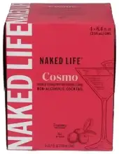 Naked Life Non-Alcoholic Drinks, Cosmo - Low Calorie Alcohol-Free Spirits With Zero Sugar - 8.4 Fl O
