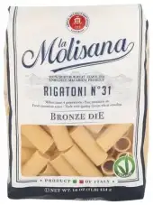 La Molisana , Pasta Rigatoni Bronzo, 16 Oz (Case Of 12)