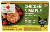 Applegate Breakfast Sausage Patties, Chicken & Maple 7 Oz Box