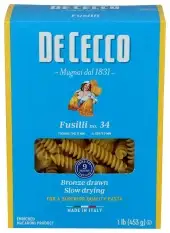 De Cecco , Pasta Fusilli, 16 Oz (Case Of 12)