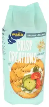 Wasa Crisp Creations, Sesame & Sea Salt, 8.3Oz