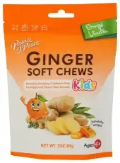 Prince Of Peace Ginger Soft Chews For Kids With Orange Vanilla - 3 Oz
