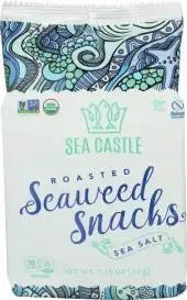 Sea Castle , Seaweed Roasted Sea Salt, 0.35 Oz (Case Of 12)