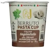 Berruto Italian Tagliatelle With Creamy Mushroom Sauce