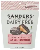 Sanders , Caramel Dark Chocolate Dairy Free, 5.5 Oz (Case Of 6)