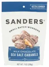 Sanders , Sea Salt Caramel Milk Chocolate, 7 Oz  (Case Of 6)
