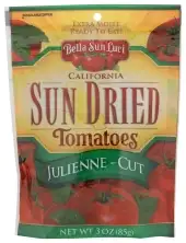 Bella Sun Luci Julienne-Cut Sundried Tomatoes Re-Sealable Pouch - 3Oz