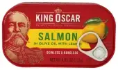 King Oscar Salmon In Extra Virgin Olive Oil With Lemon