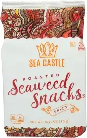 Sea Castle , Seaweed Roasted Spicy, 0.35 Oz (Case Of 12)