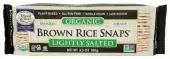 Edward & Sons Organic Lightly Salted Brown Rice Snaps, 3.5 Oz