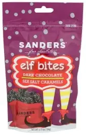 Sanders , Dark Chocolate Holiday Bites, 3.75 Oz  (Case Of 12)