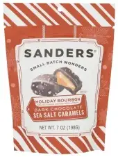 Sanders 2 Bags Holiday Bourbon Dark Chocolate Sea Salt Caramel Candy 198G