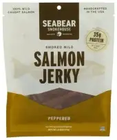 Seabear Smokehouse Seabear - Smoked Wild Salmon Jerky - Peppered - 2.5 Oz