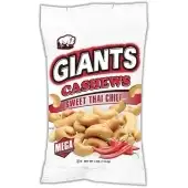 Giant S Gourmet Cashews Sweet Thai Chili Flavor Perfectly Roasted 4 Ounce Pouch