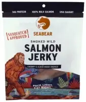 Seabear Smokehouse Seabear - Smoked Wild Salmon Jerky - Sasquatch Jerky - 2.5 Oz Bag