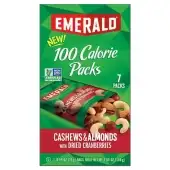 Emerald Eb Emerald Nuts, 100 Calorie Cashew Almond Cranberry, 7 Ct, 4.83 Oz - 0.69 Oz Cvs
