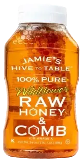 Hive To Table Honey Farms Jamie S Hive To Table Wildflower Honey & Comb Honeycomb Raw & Unfiltered 2