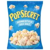 Popsecret Pop Secret Homestyle Sea Salt Ready To Eat Popcorn, 5Oz Bag - Made With Non-Gmo Corn, Cert