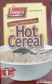 Liebers Cereal Hot Maple Brn Sgr