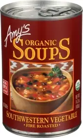 Amys Organic Vegetable Soup, Fire Roasted Southwestern, 14.3 Oz