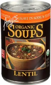 Amys Low Sodium Lentil Soup, 14.5 Oz