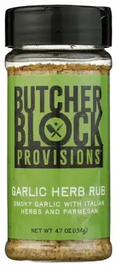 Butcher Block Provisions Garlic And Herb Seasoning Rub 4.7 Oz