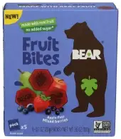 Bear Snacks Fruit Bites Mixed Berry