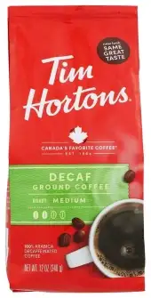 Tim Horton Coffee Grnd Decaf 100% Ab